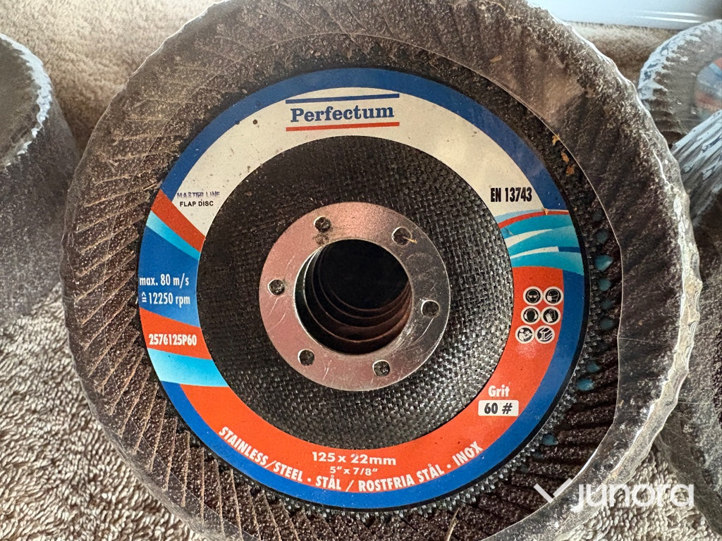 Lamellslipskivor – Perfectum 125 mm, blandade grit