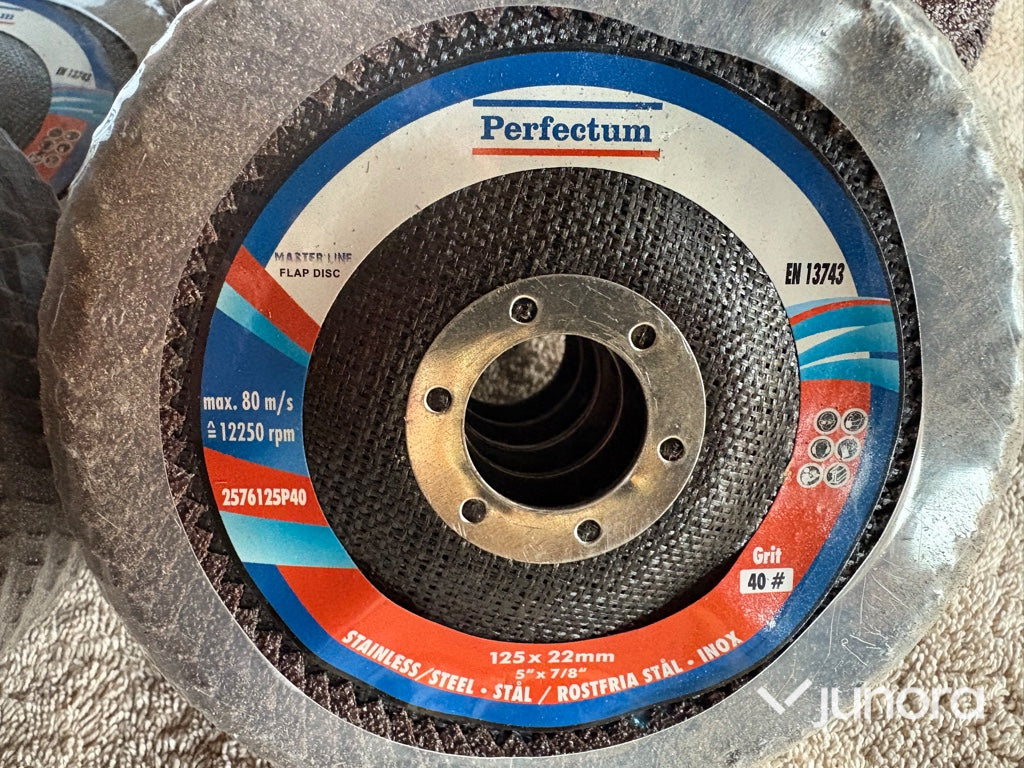 Lamellslipskivor – Perfectum 125 mm, blandade grit