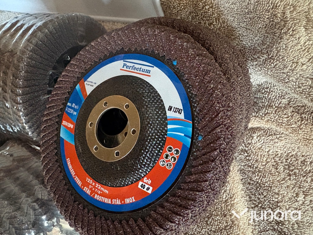 Lamellslipskivor – Perfectum 125 mm, blandade grit