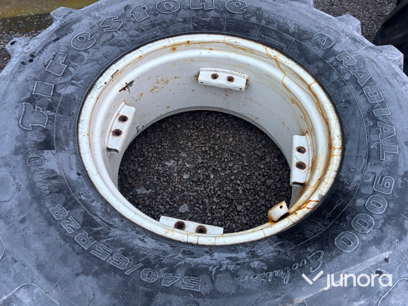 Traktordäck + Fälg - Firestone, Radial 9000, 540/65 R 28