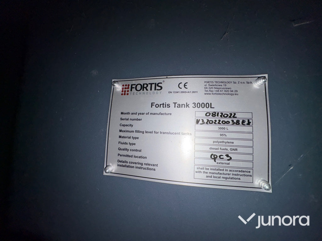 Dieseltank - Fortis 3000L
