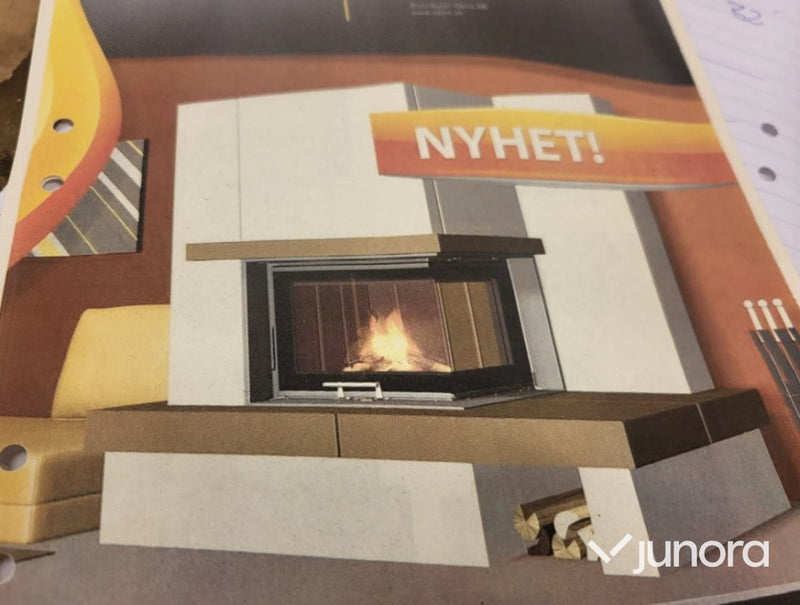 Braskamin inbyggnad - Forma Puro 65, MCZ ny