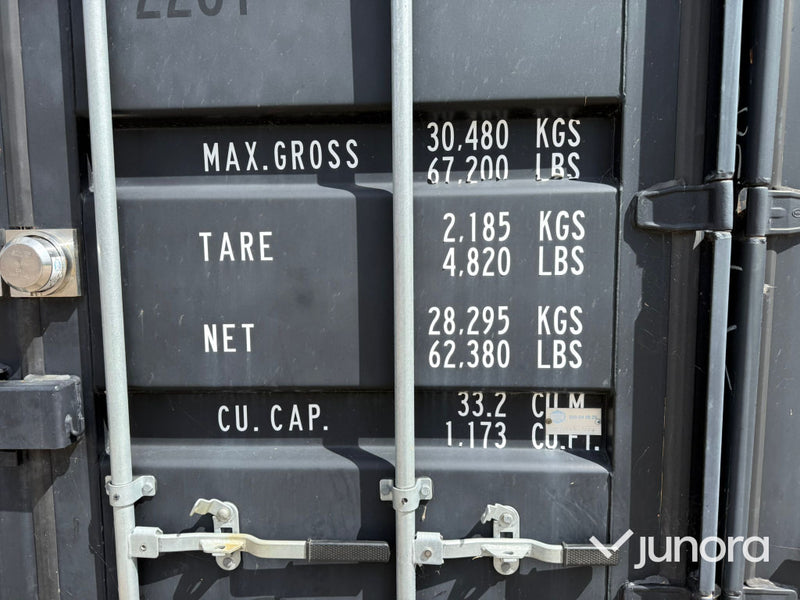 Isolerad 20 fot Container