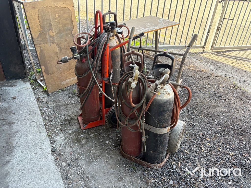 Gasvagn, 2 st – med regulatorer och slangpaket