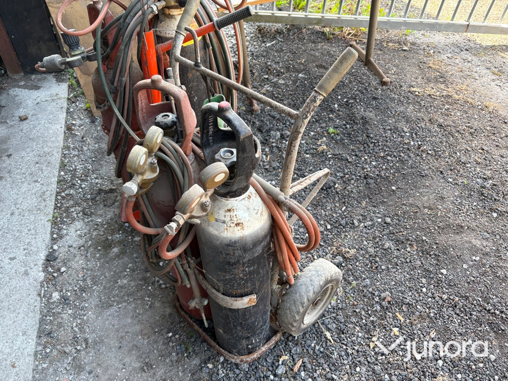 Gasvagn, 2 st – med regulatorer och slangpaket
