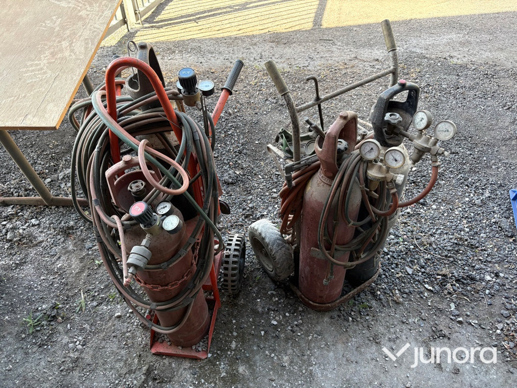Gasvagn, 2 st – med regulatorer och slangpaket
