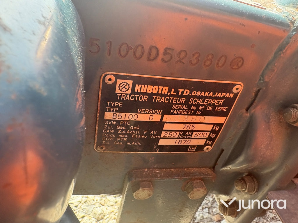 Minitraktor - Kubota, B5100