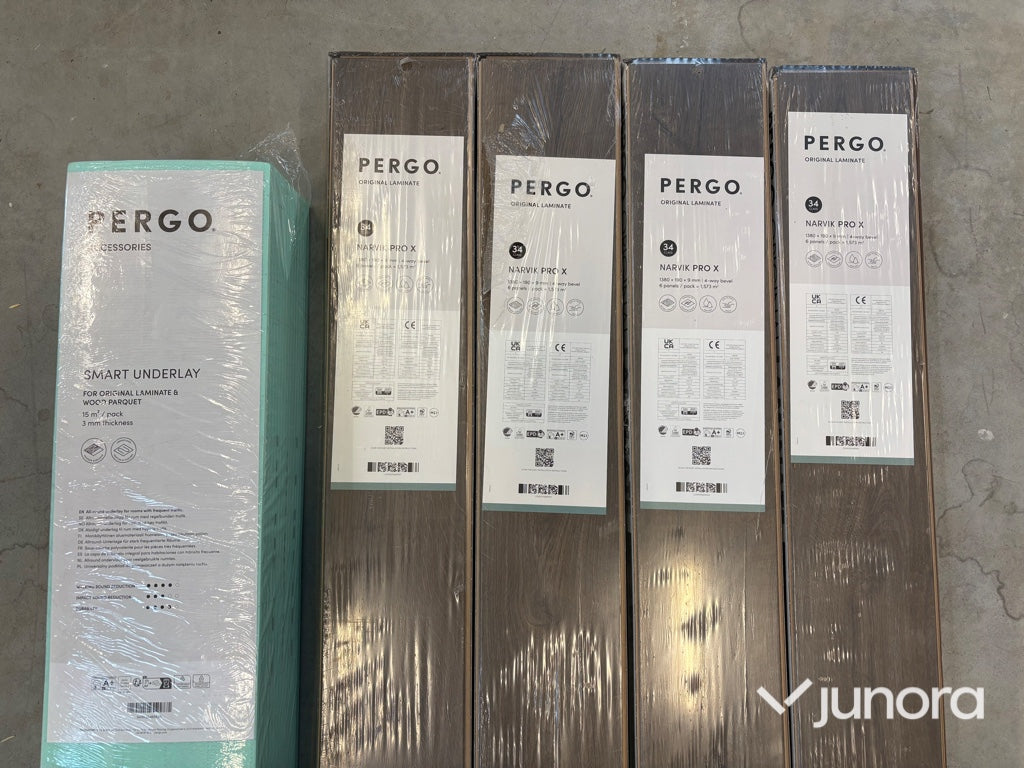 Laminatgolv – Pergo Narvik Pro X samt underlag