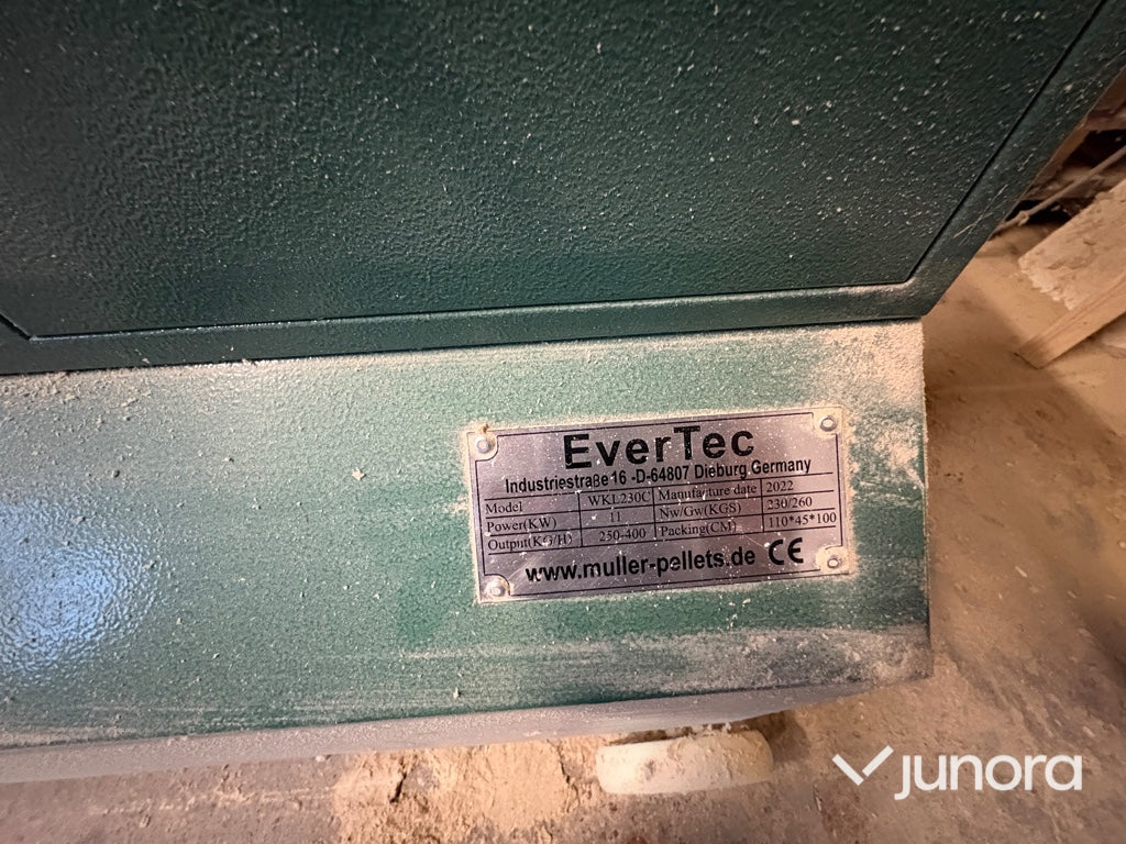 Presspelletsmaskin 11kW EverTec