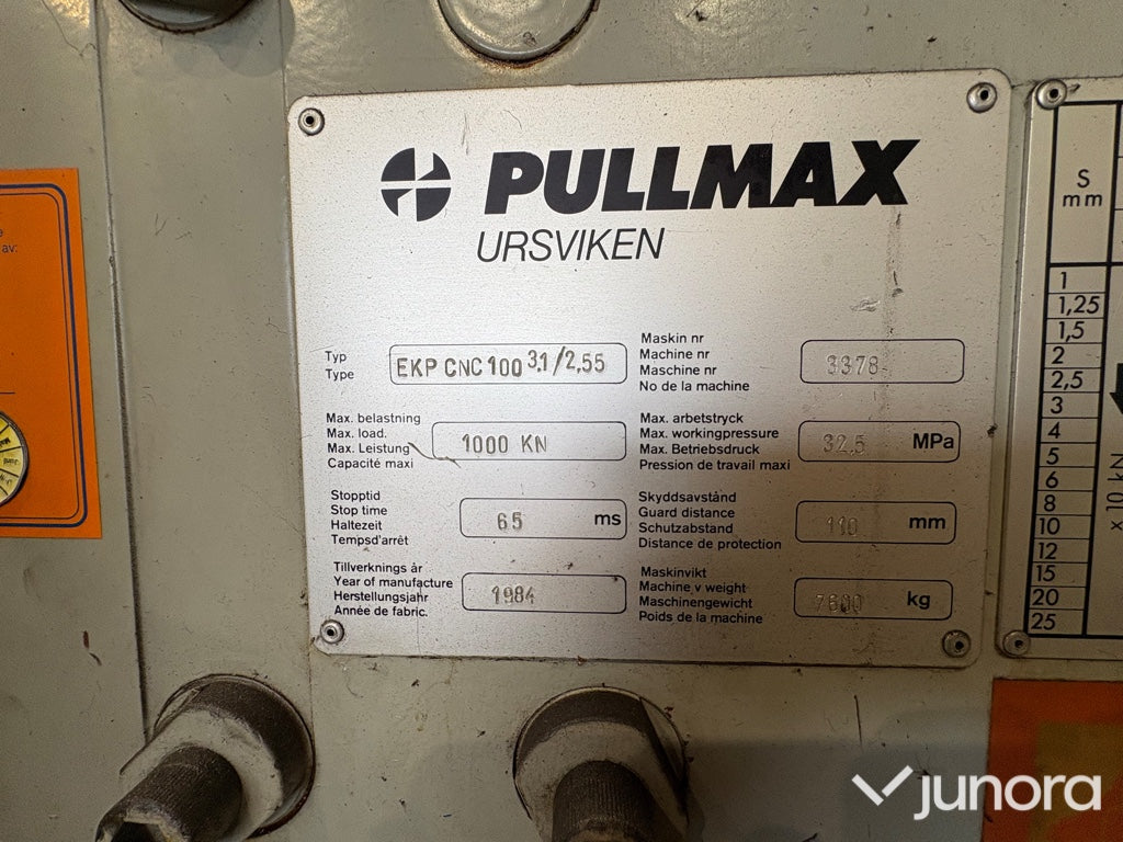 Kantpress Pullmax Ursviken