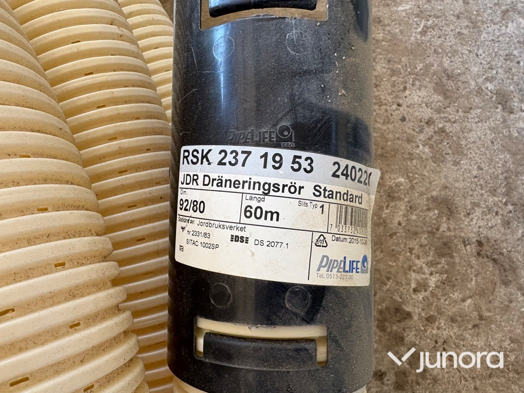 Dräneringsrör - Pipelife, 92/80