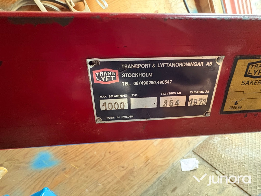 Motorlyft - 1000 kg