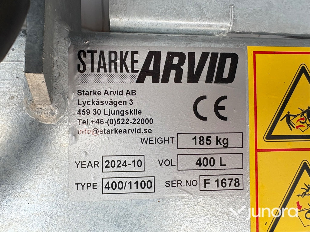 Självlastande sandspridare - Starke Arvid, 400/1100