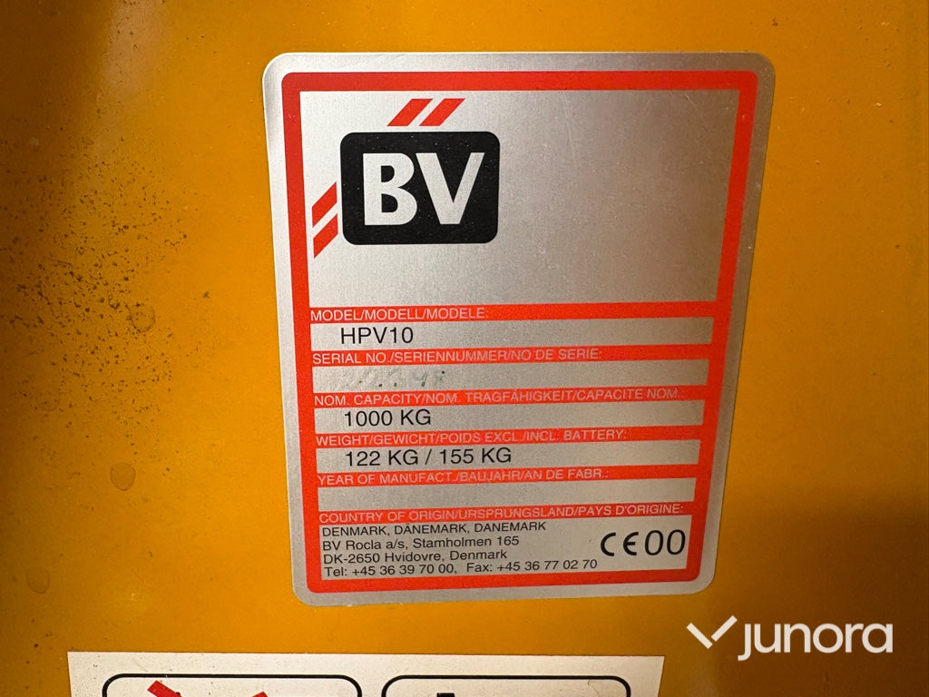 Elektrisk saxpallyftare BV HPV10