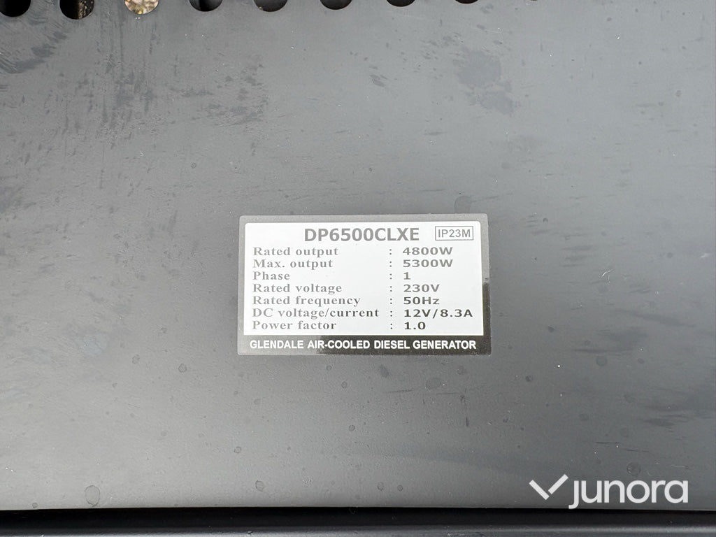 Dieselaggregat - Glendale, DP6500CLXE, 5,3 kW