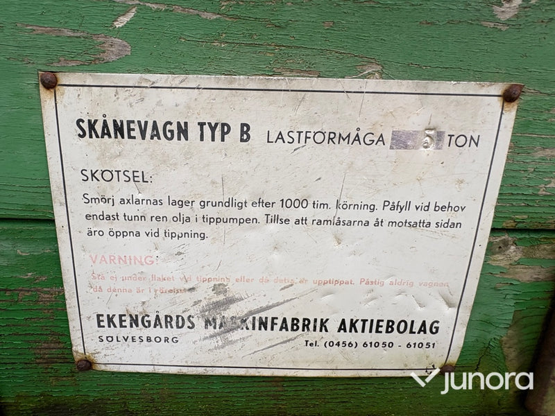 Tippvagn - Skånevagn, Typ B