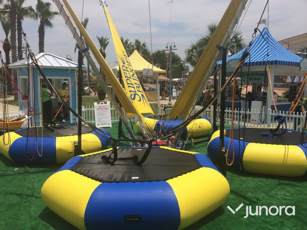 Bungy Trampoline Mobil på kärra