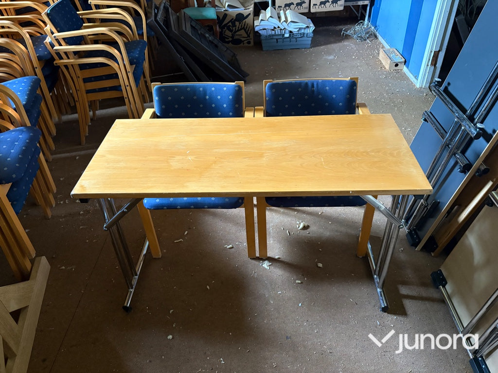 Parti med konferensbord och stolar – 30 bord & 60 stolar