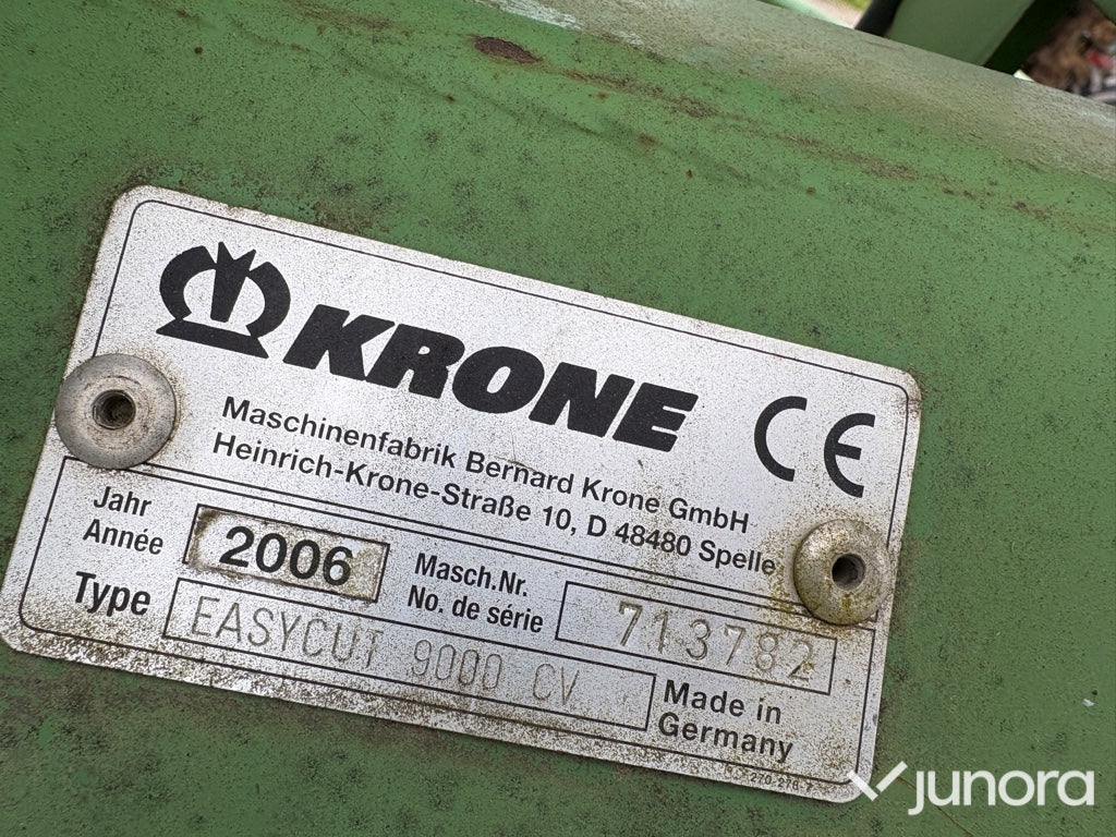 Slåttermaskin, Krone Easycut 9000 CV