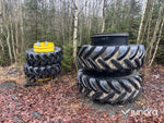 Dubbelmontage till traktor – 480/70R30 & 620/70R42