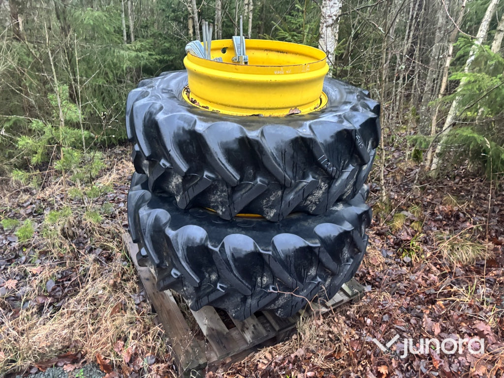 Dubbelmontage till traktor – 480/70R30 & 620/70R42