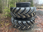 Dubbelmontage till traktor – 480/70R30 & 620/70R42