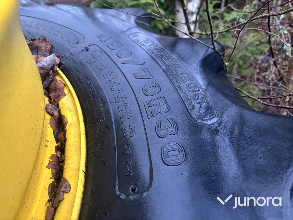 Dubbelmontage till traktor – 480/70R30 & 620/70R42