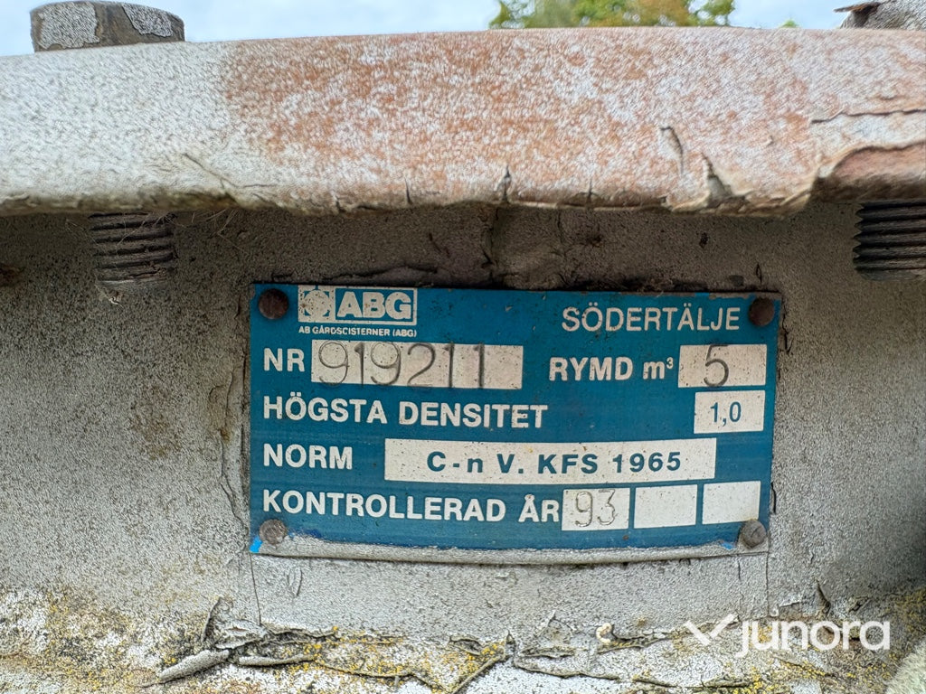 Dieseltank ABG 5 kubik med pump