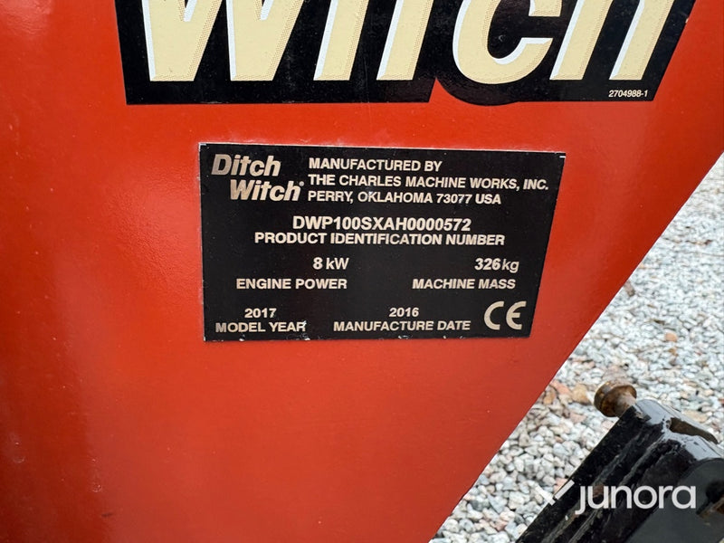 Kedjegrävare - Ditch Witch, 100SX