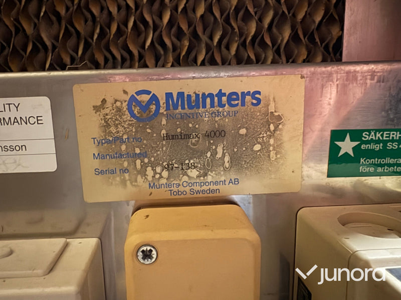 Munters MLT 800 + Munters Humimax 4000