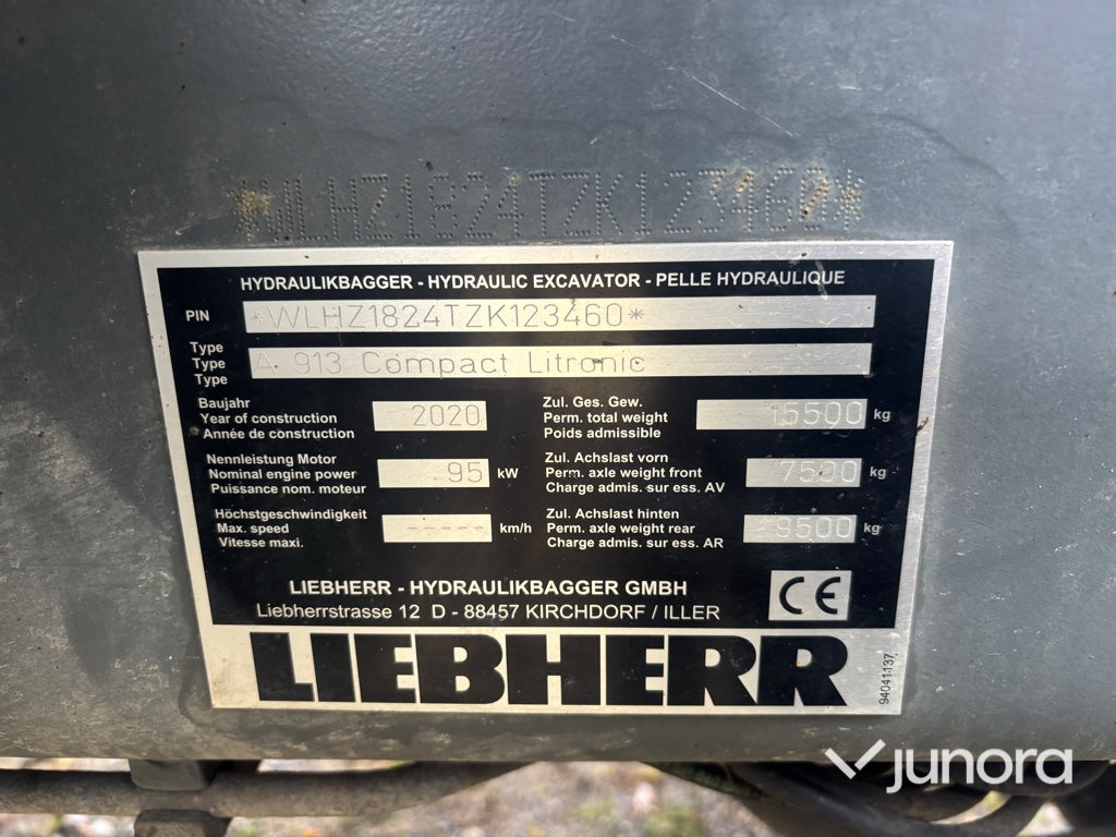 Hjulgrävare - Liebherr A 913 Compact