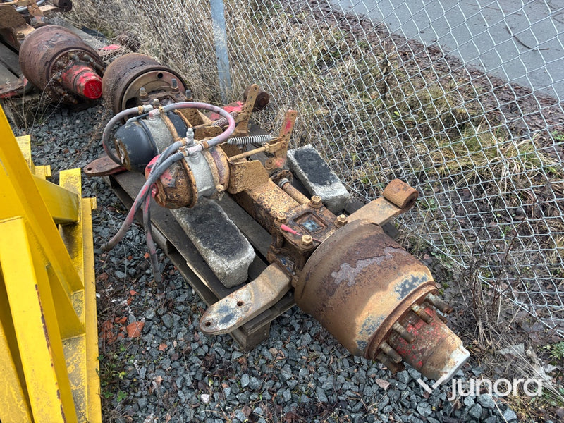 Lastbilsaxlar – 2 st, med fälg för dubbelmontage