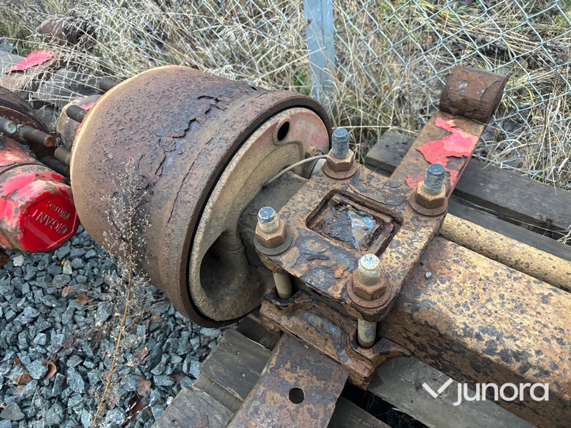 Lastbilsaxlar – 2 st, med fälg för dubbelmontage