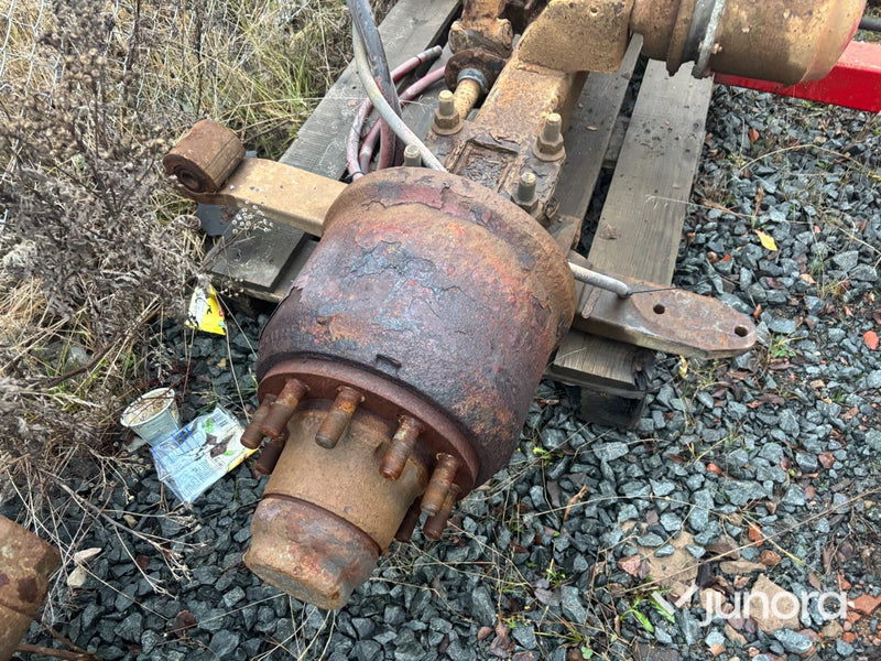 Lastbilsaxlar – 2 st, med fälg för dubbelmontage