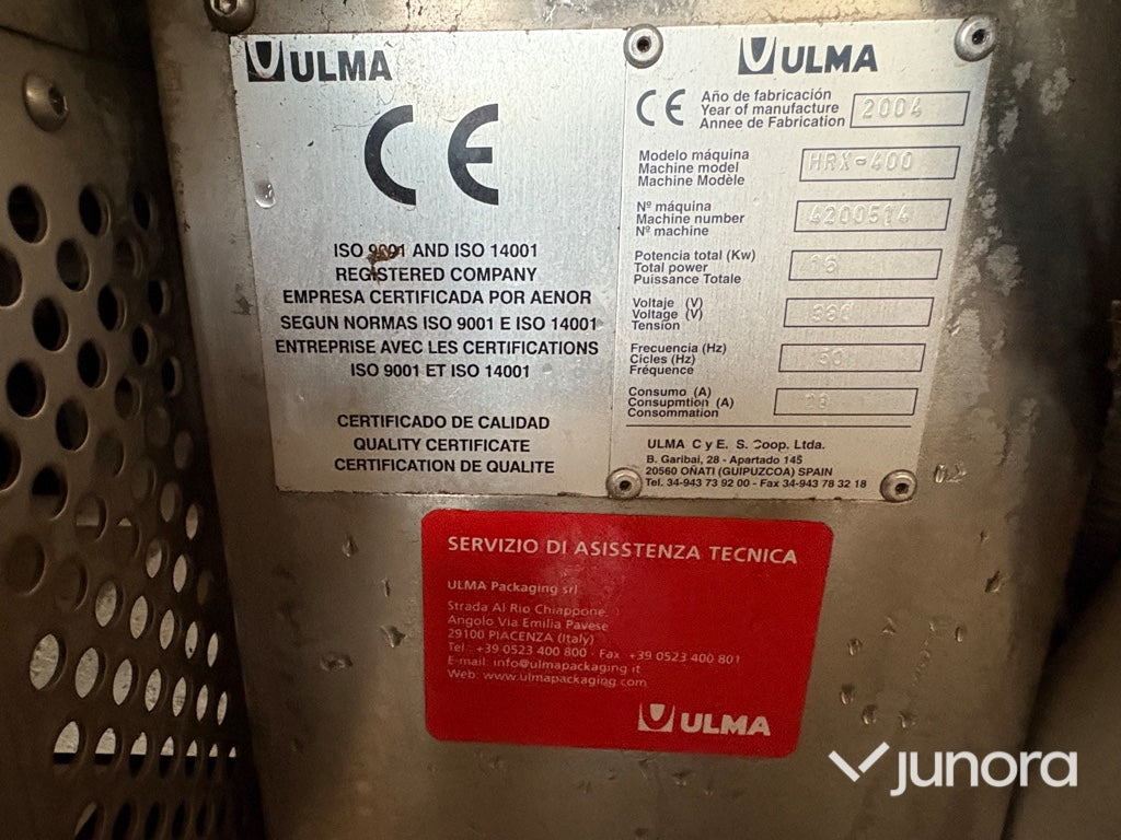 Krympfilmstunnel – ULMA HRX 400