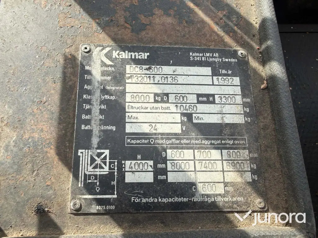 Dieseltruck Kalmar DC 8-600 8 ton