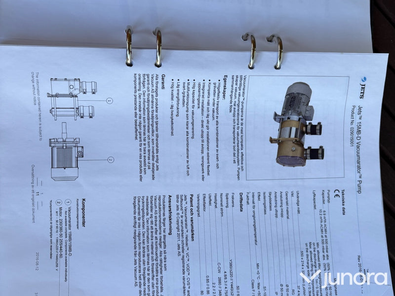 Avloppssystem Jets Vacuum MB30-D