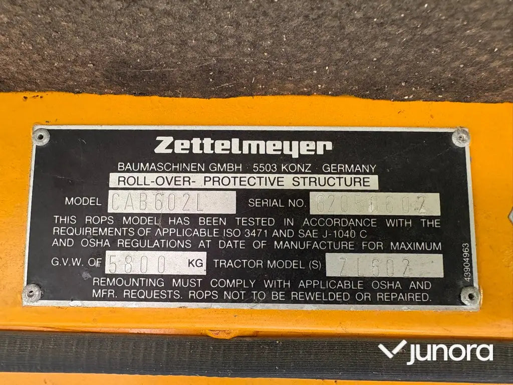 Hjullastare - Zettelmeyer, ZL 602