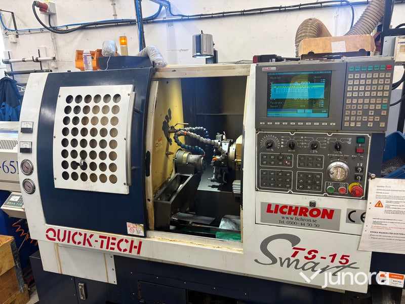 NC-Svarv Quick-tech TS-15 med PRO V-65LE stångmagasin