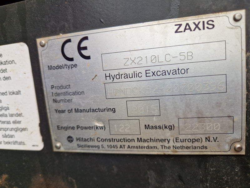 Grävmaskin - Hitachi, Zaxis 210 LC