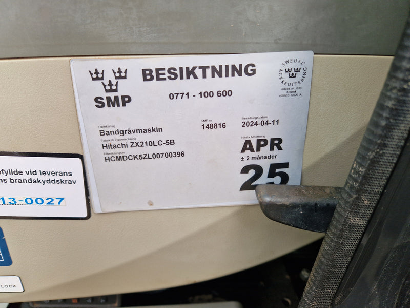 Grävmaskin - Hitachi, Zaxis 210 LC