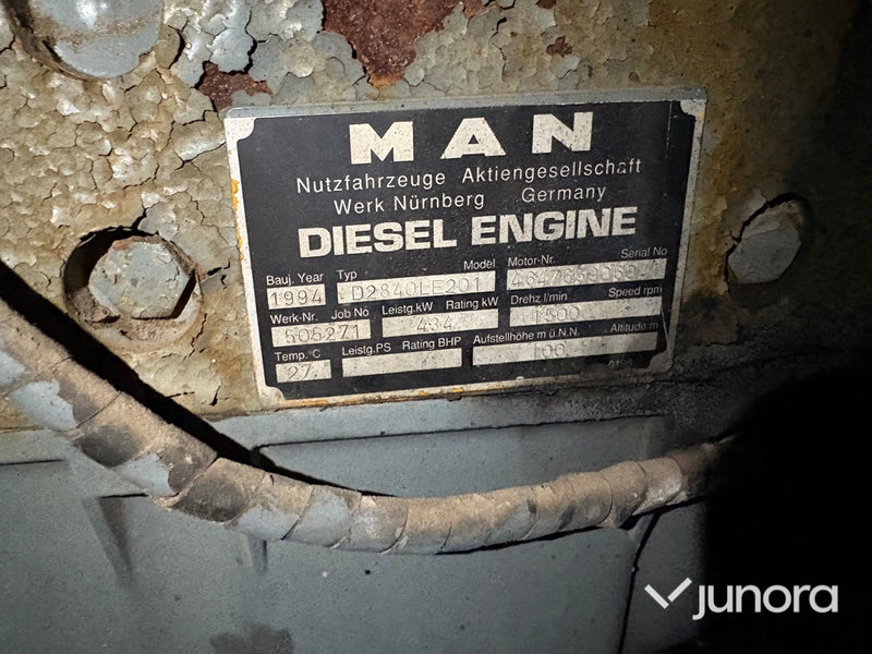 Container – 20 m³ med elverk (MAN Diesel)