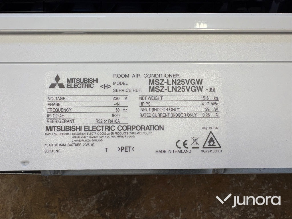 Värmepump - Mitsubishi Electric, MSZ-LN25VGW