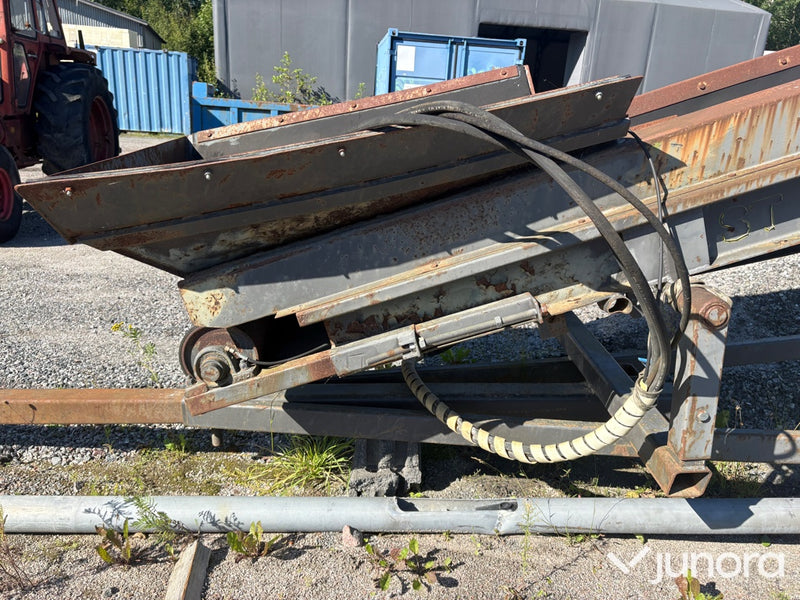 Hydraulisk grusband/transportband
