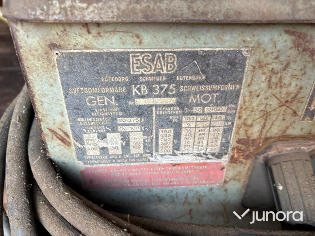 Elsvets - ESAB, KB 375