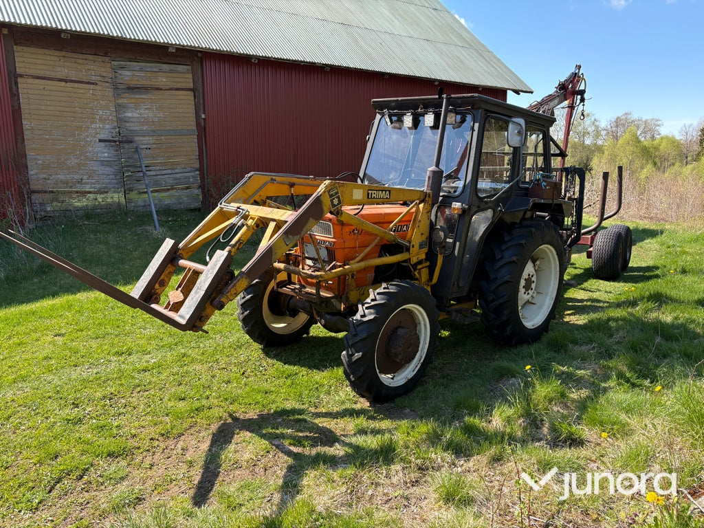 Traktor med frontlastare - Fiat 500 DT, Trima
