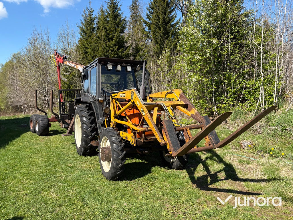 Traktor med frontlastare - Fiat 500 DT, Trima