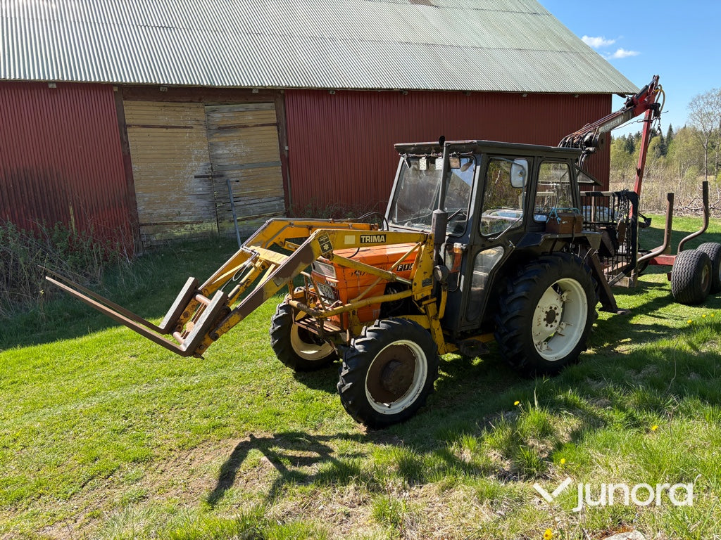 Traktor med frontlastare - Fiat 500 DT, Trima