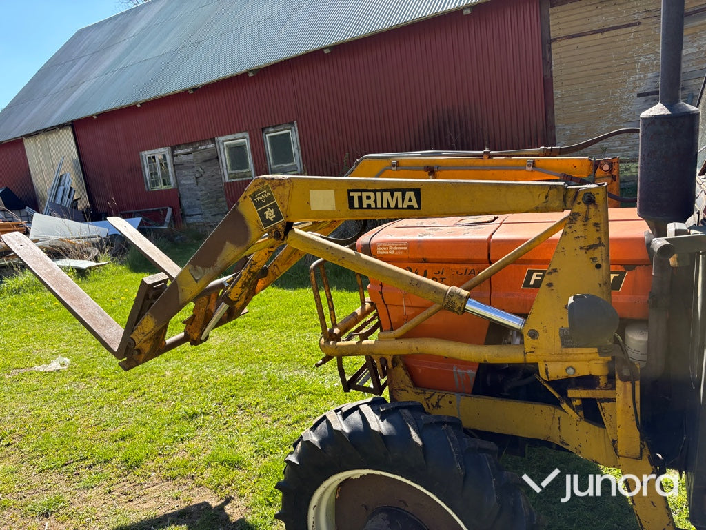 Traktor med frontlastare - Fiat 500 DT, Trima