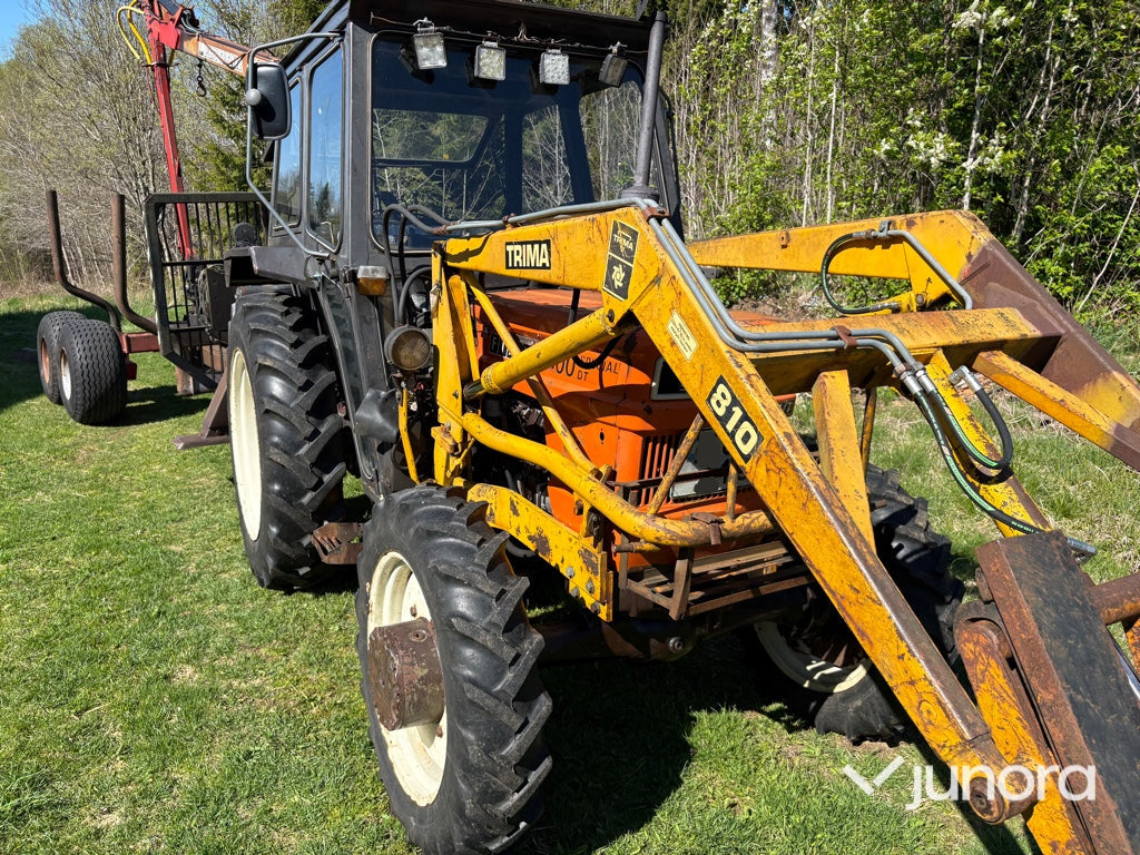 Traktor med frontlastare - Fiat 500 DT, Trima